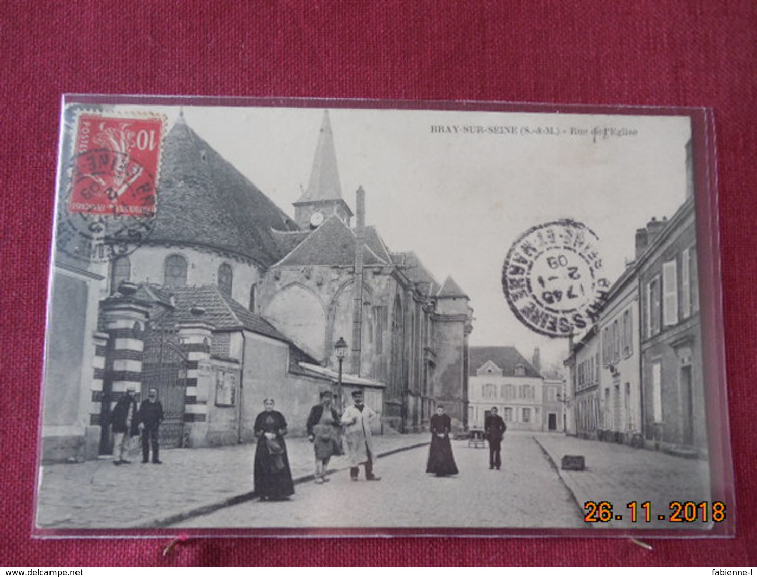 CPA - Bray-sur-Seine - Rue de l'Eglise