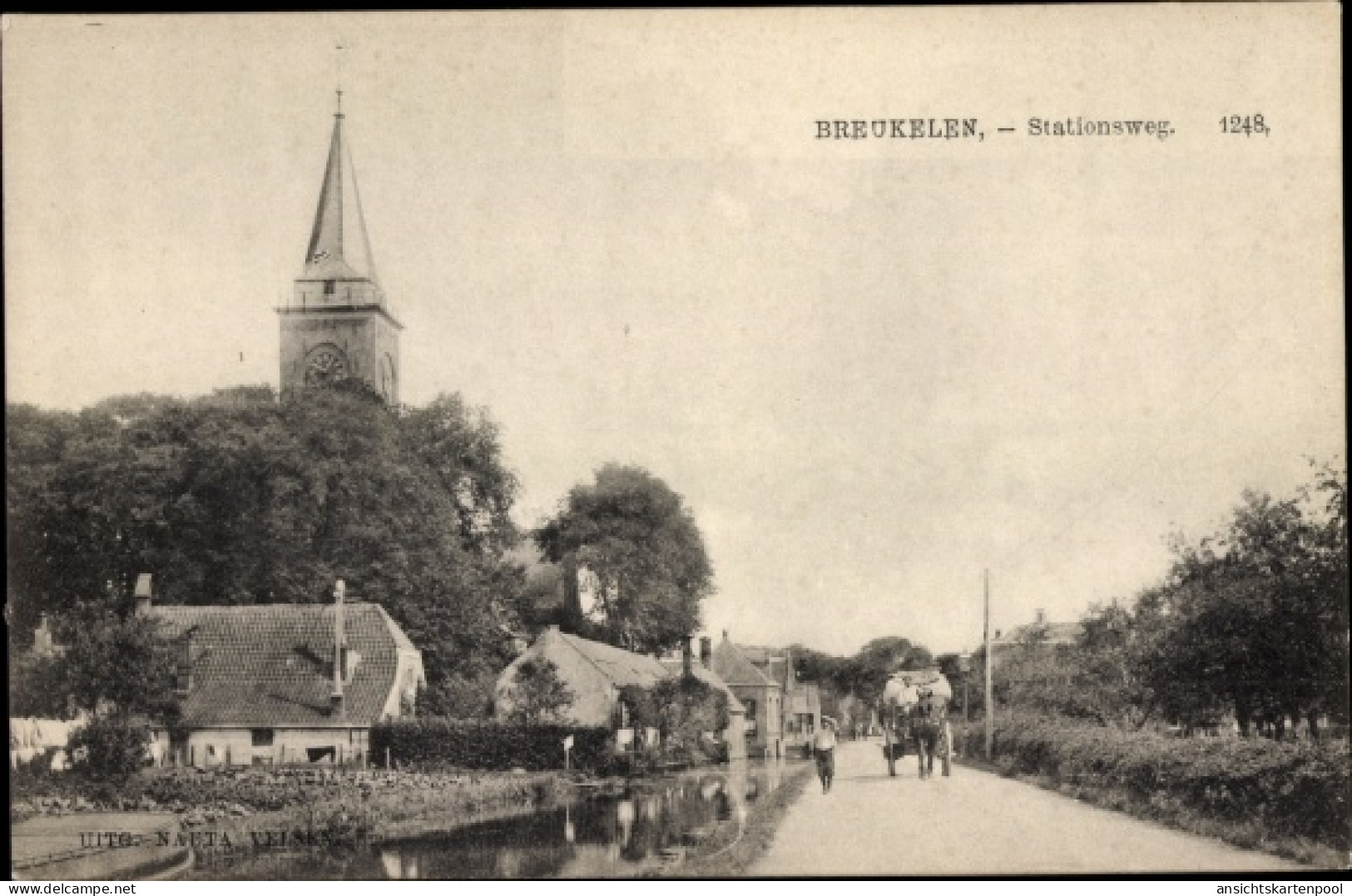 CPA Breukelen Stichtse Vecht Utrecht Niederlande, Stationsweg