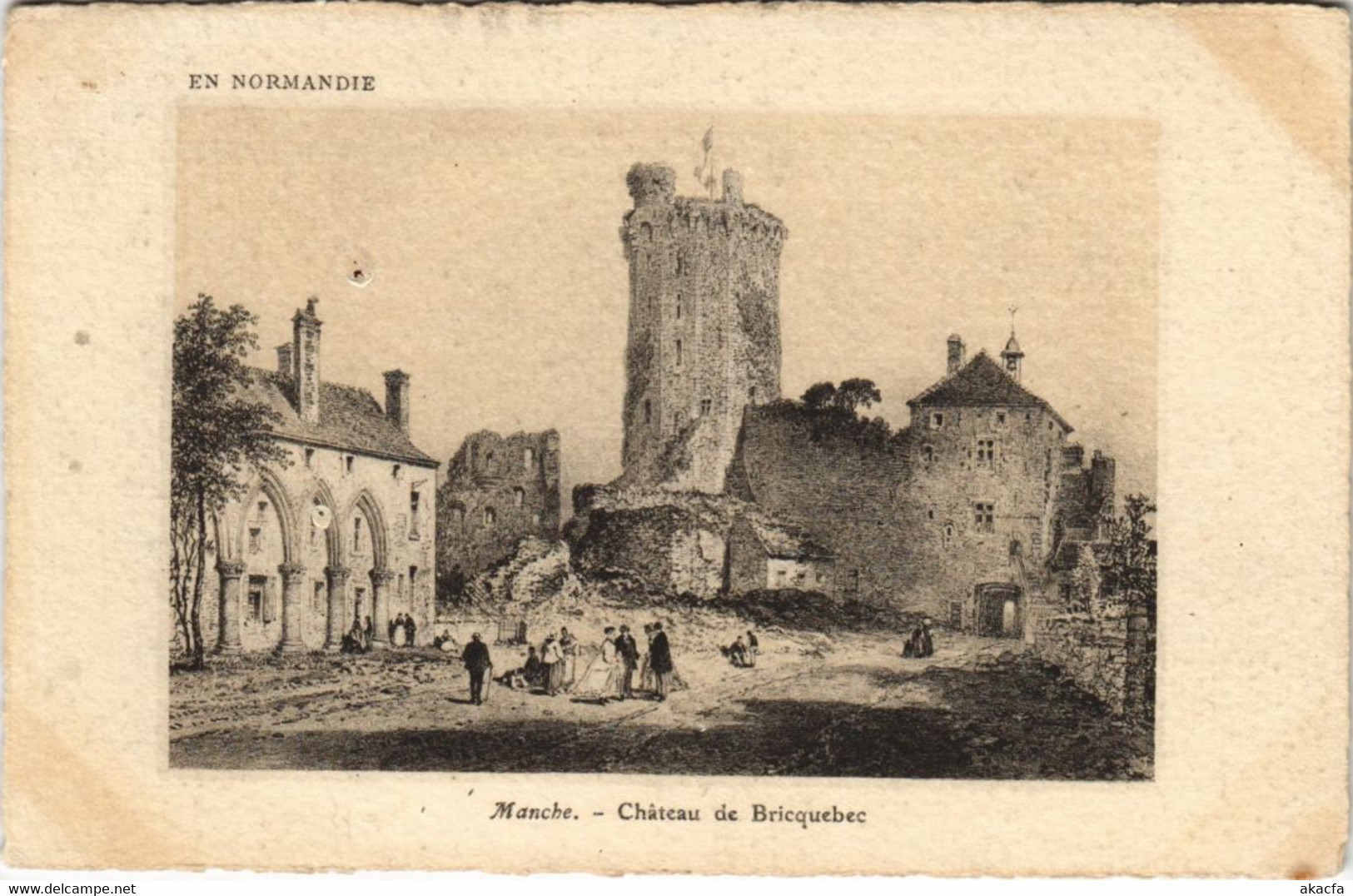 CPA BRICQUEBEC - Chateau (149217)