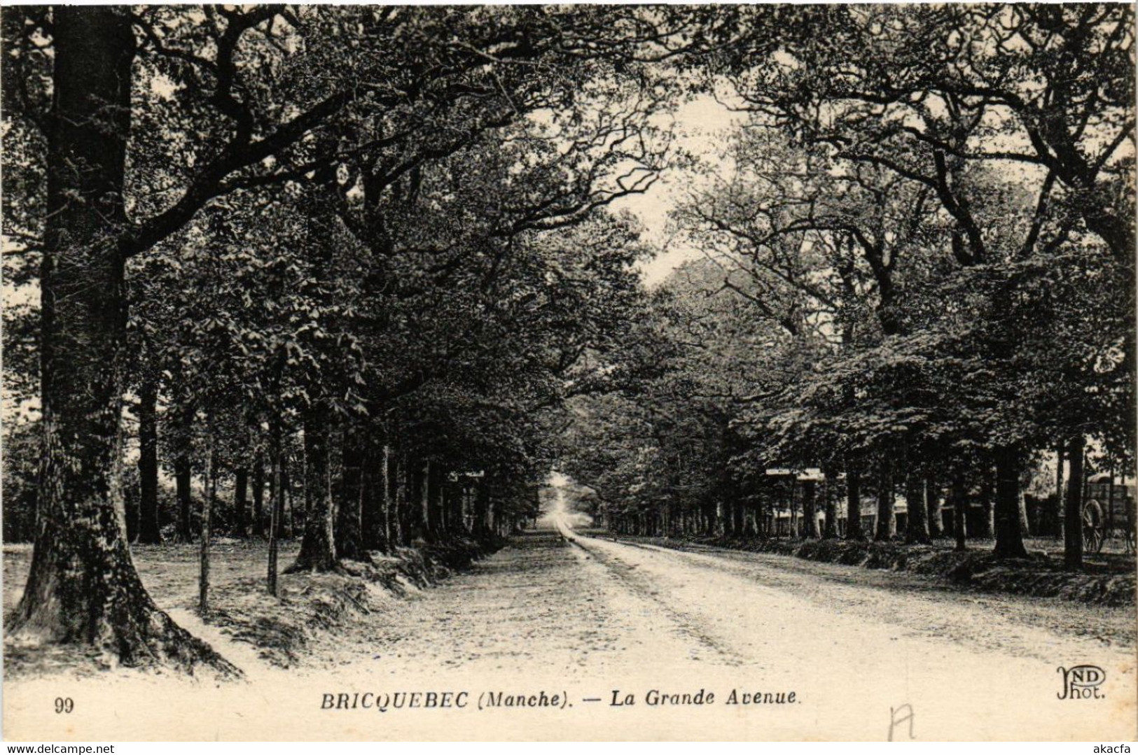 CPA BRICQUEBEC - La Grande Avenue (632619)