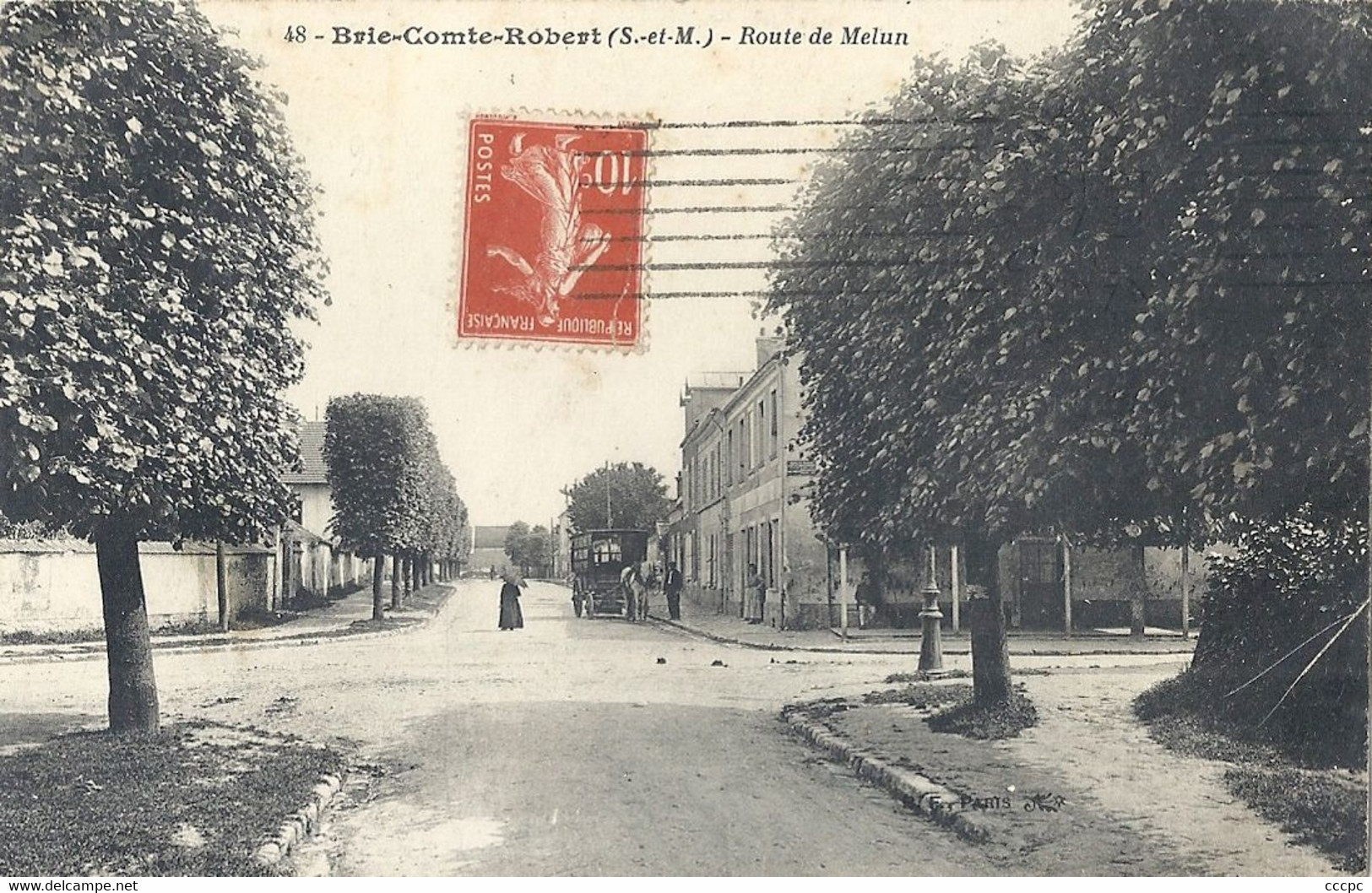 CPA Brie-Comte-Robert Route de Melun