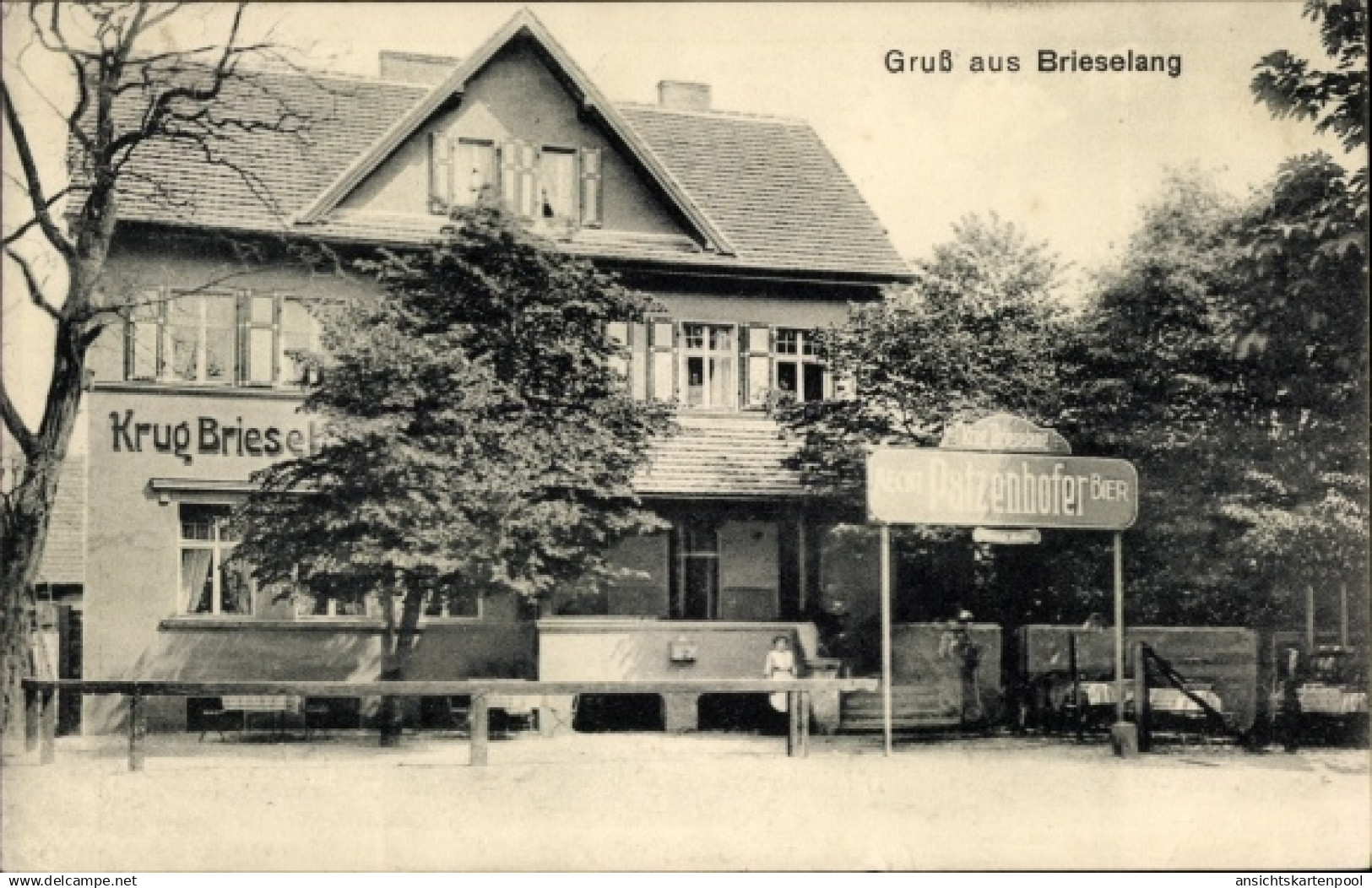 CPA Brieselang im Havelland, Gasthof Krug Brieselang