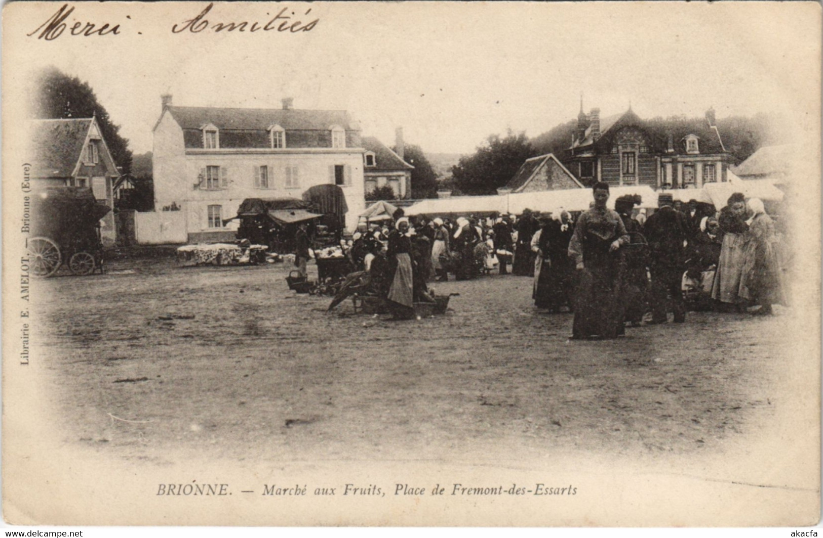 CPA BRIONNE - Marché aux Fruits Place de Fremont des Essarts (129203)