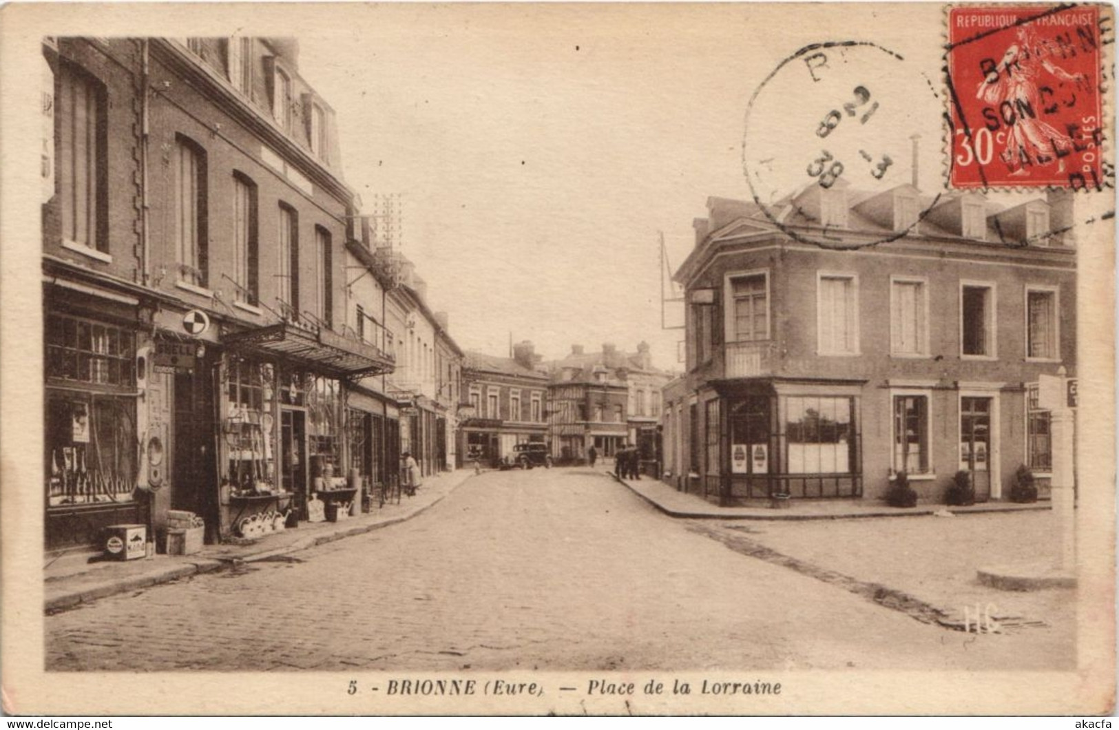 CPA BRIONNE-Place de la Lorraine (29271)