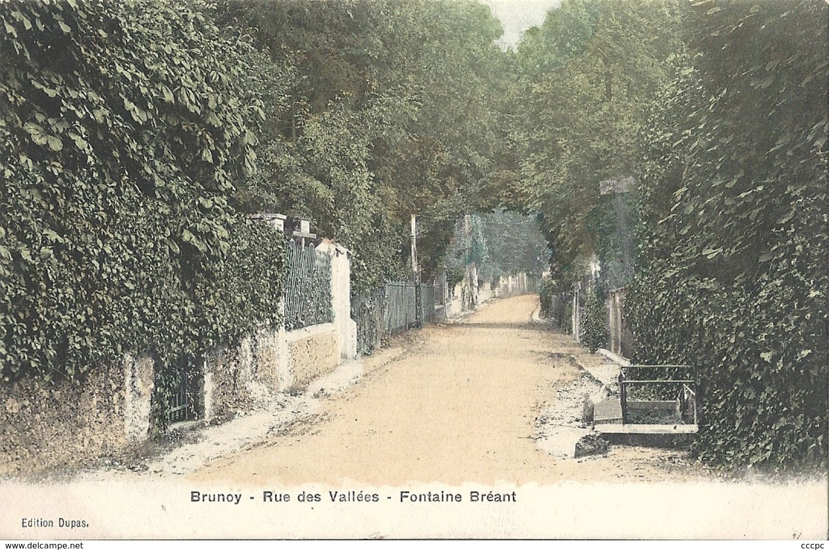 CPA Brunoy Rue des Vallées Fontaine Bréant