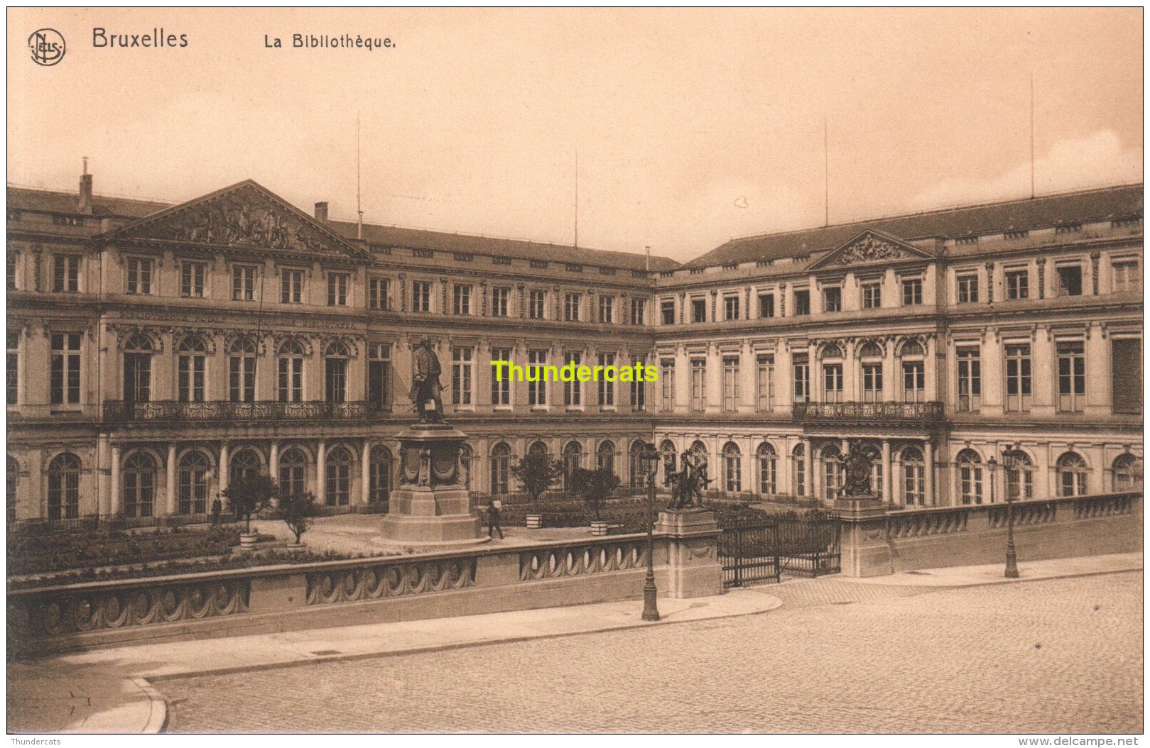 CPA BRUXELLES LA BIBLIOTHEQUE