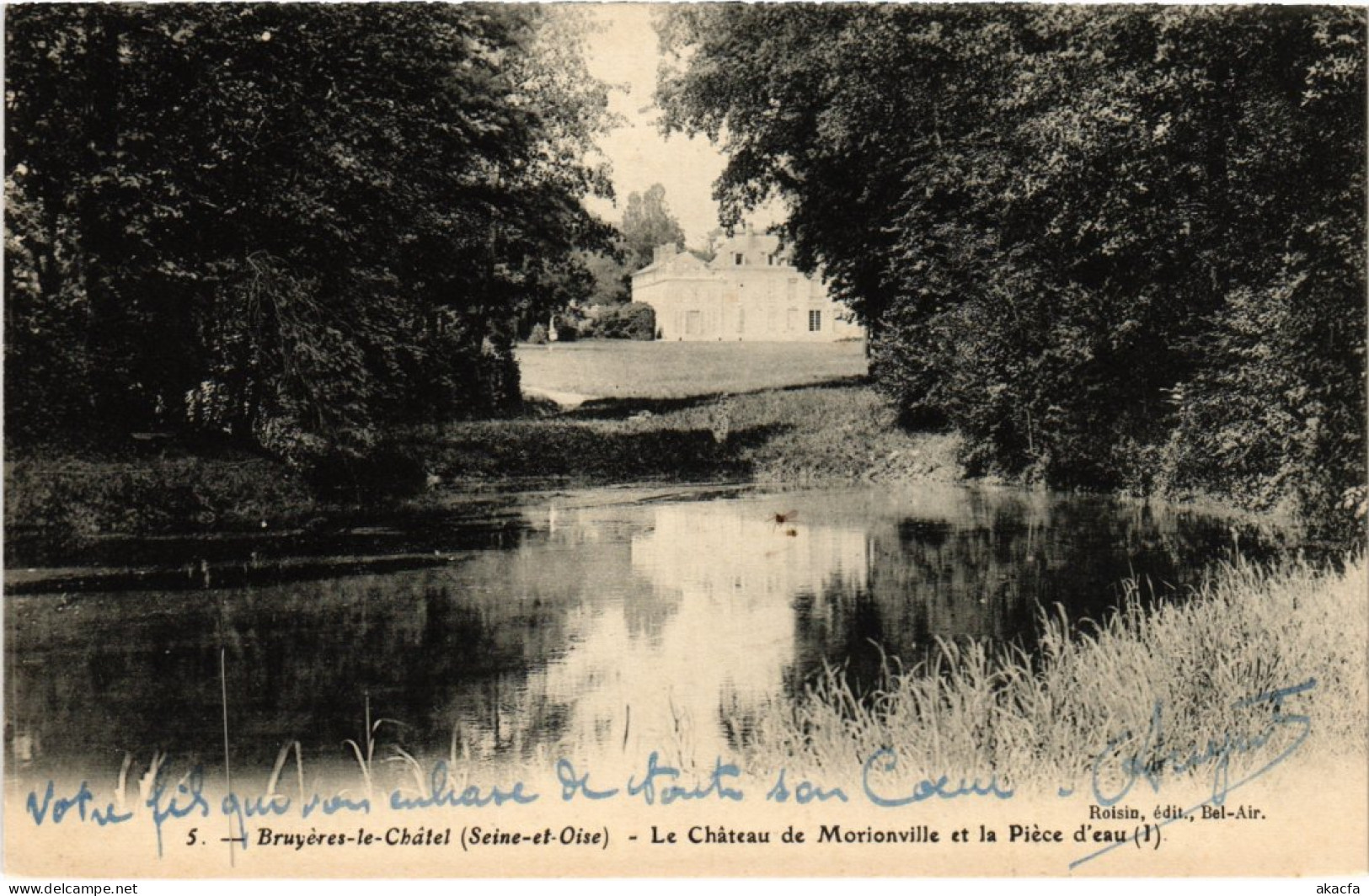 CPA BRUYERES-le-CHATEL Chateau de Morionville - Piece d'Eau (1354338)