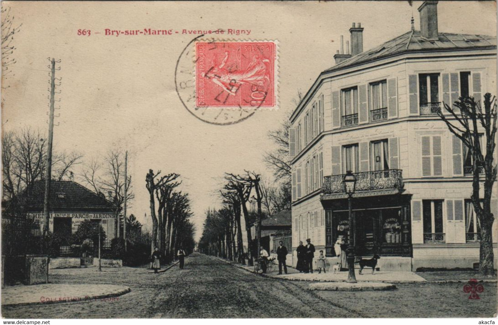 CPA Bry-sur-MARNE - Avenue de Rigny (44815)