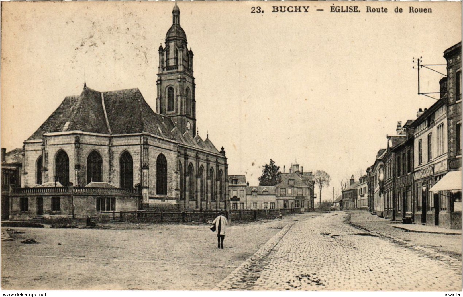 CPA BUCHY - Église Route de ROUEN (105614)