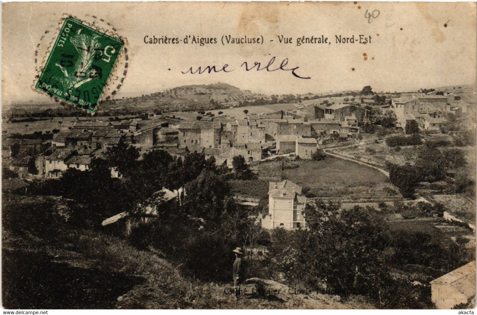 CPA CABRIERES d'Aigues - Vue générale Nord-Est (511954)