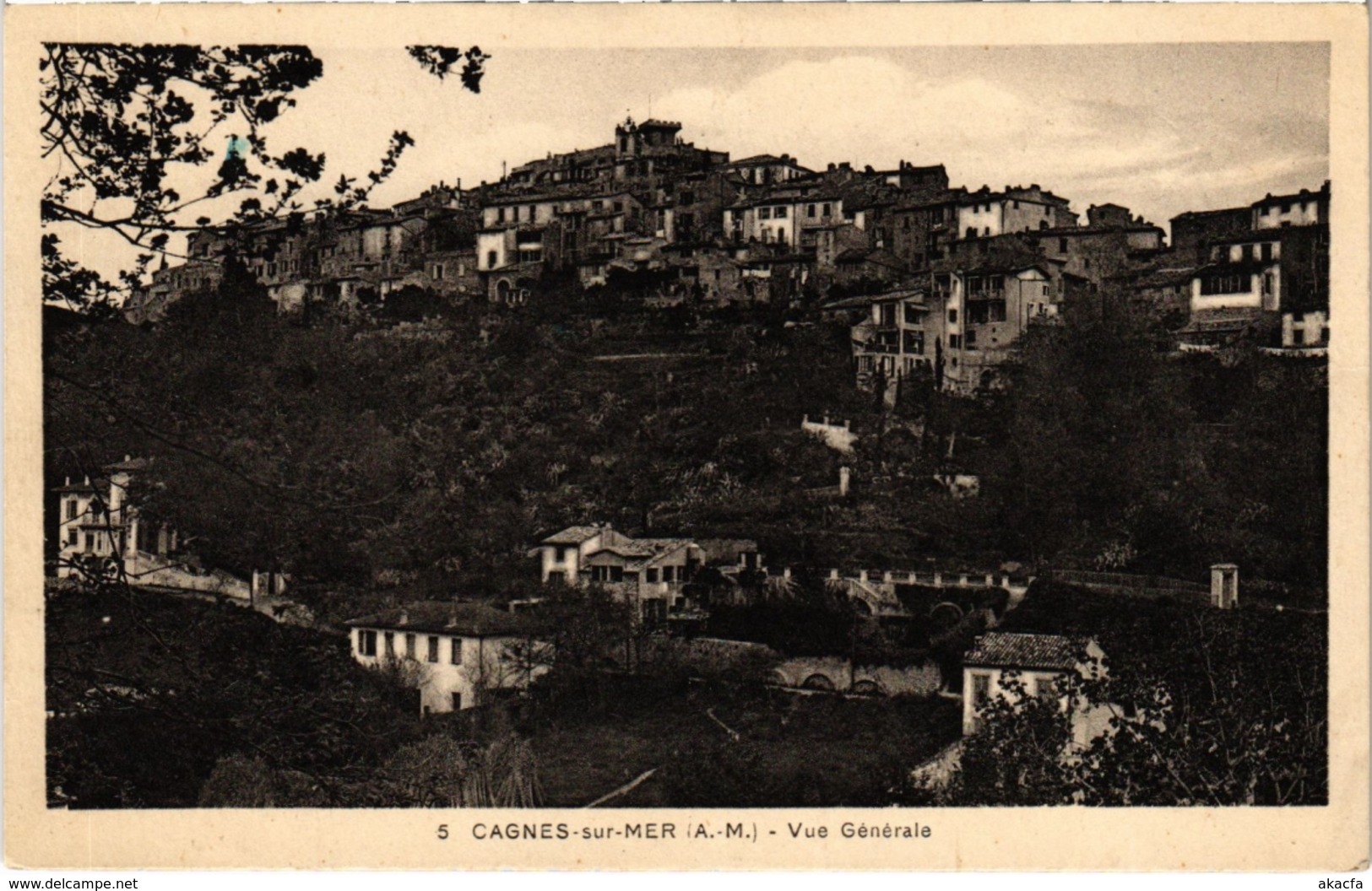 CPA CAGNES-sur-MER - Vue générale (111080)