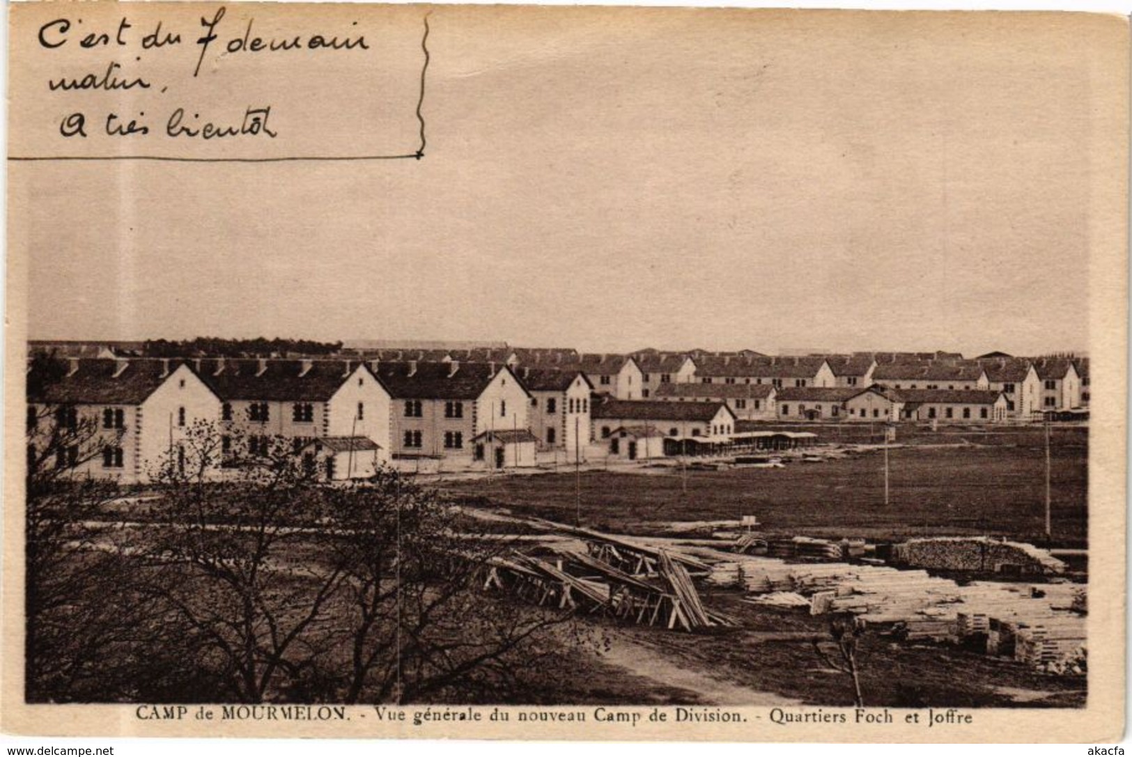 CPA Camp de MOURMELON - Vue générale du nouveau Camp de Division - (245199)