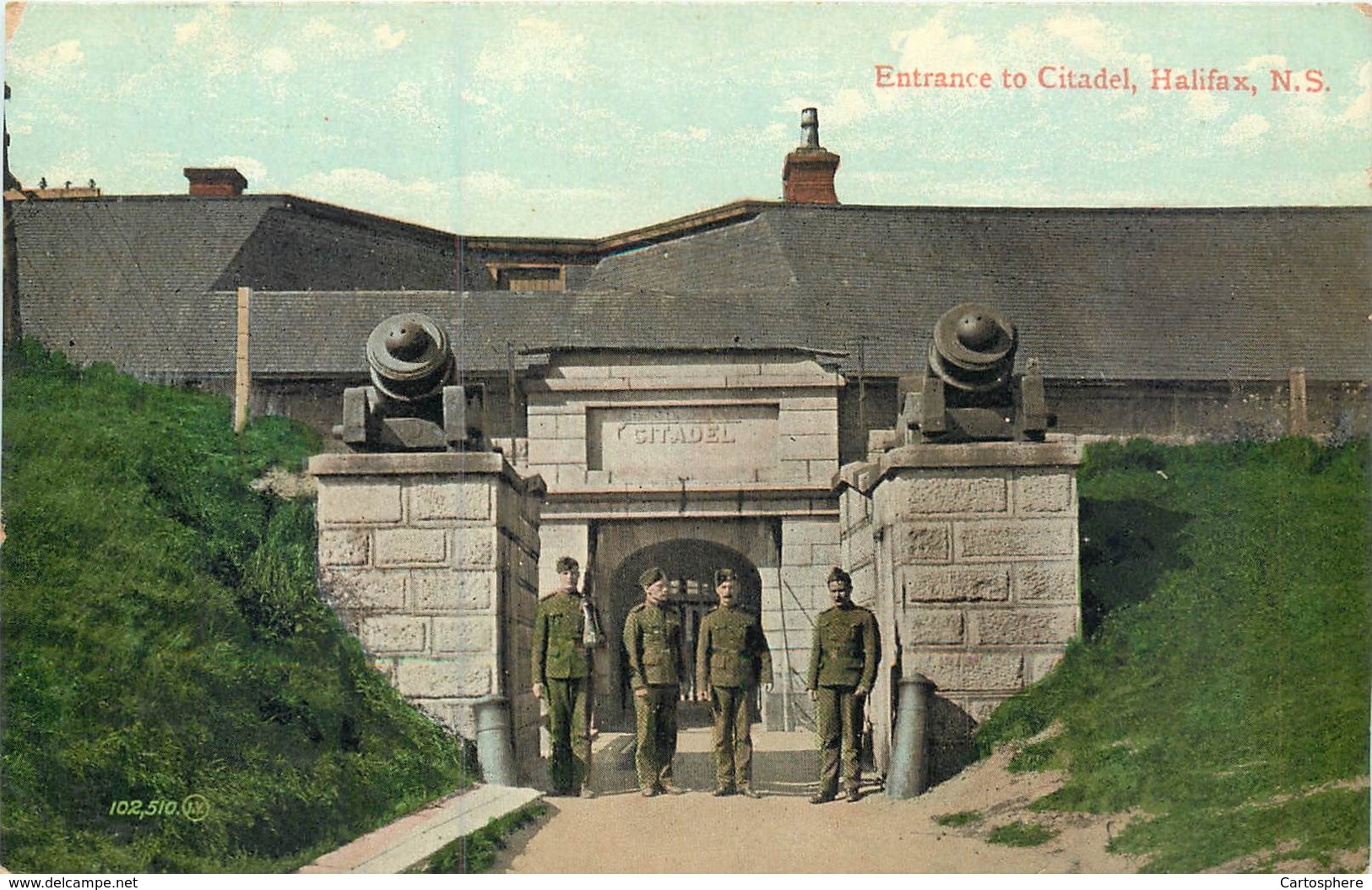 CPA Canada Nouvelle Ecosse New Scotland Halifax Entrance to Cidadel 1919 Valentine & Sons' Publishing