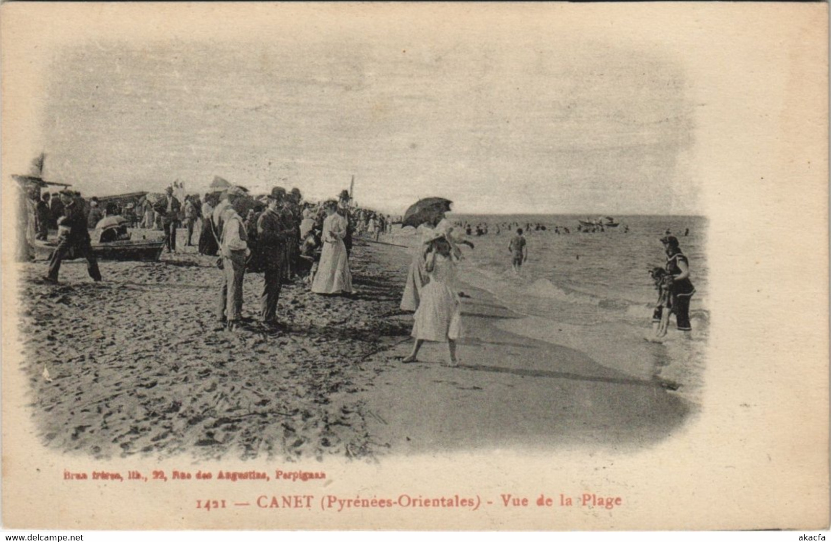 CPA CANET Vue de la Plage (144273)