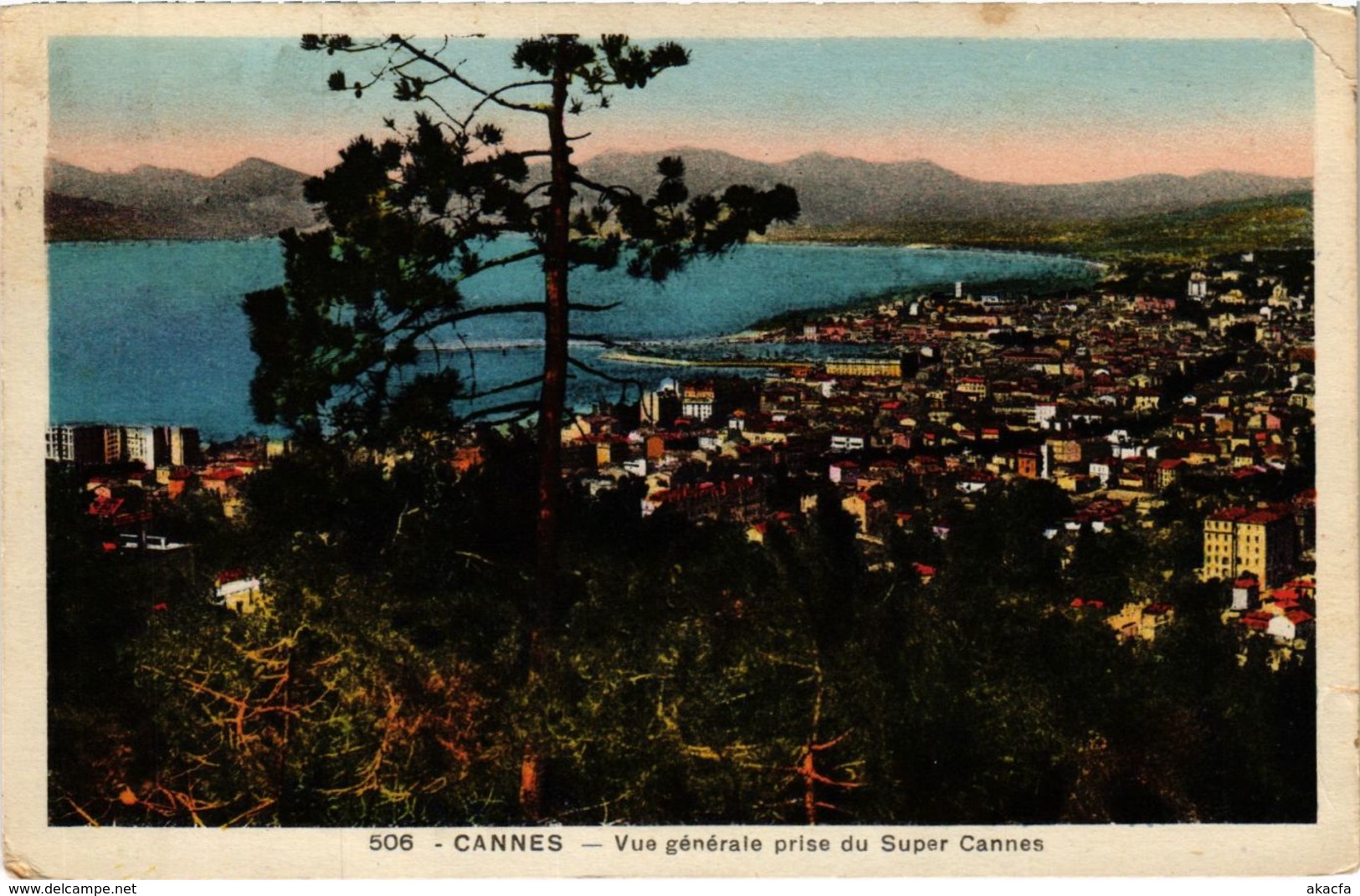 CPA Cannes vue générale prise du Super Cannes (992453)