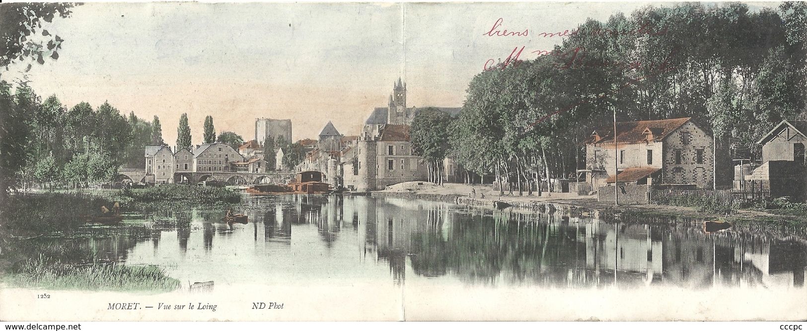 CPA Carte lettre Moret-sur-Loing Vue sur le Loing