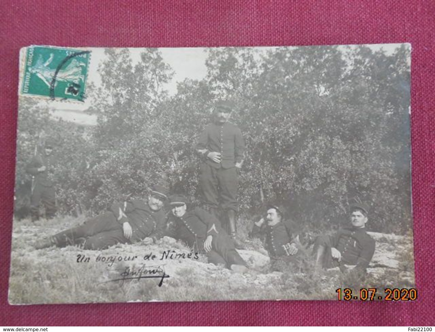 CPA - Carte-Photo - Nîmes - Militaires