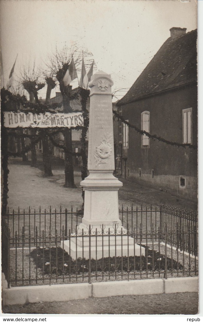 CPA carte photo Saint Gilles monument aux morts