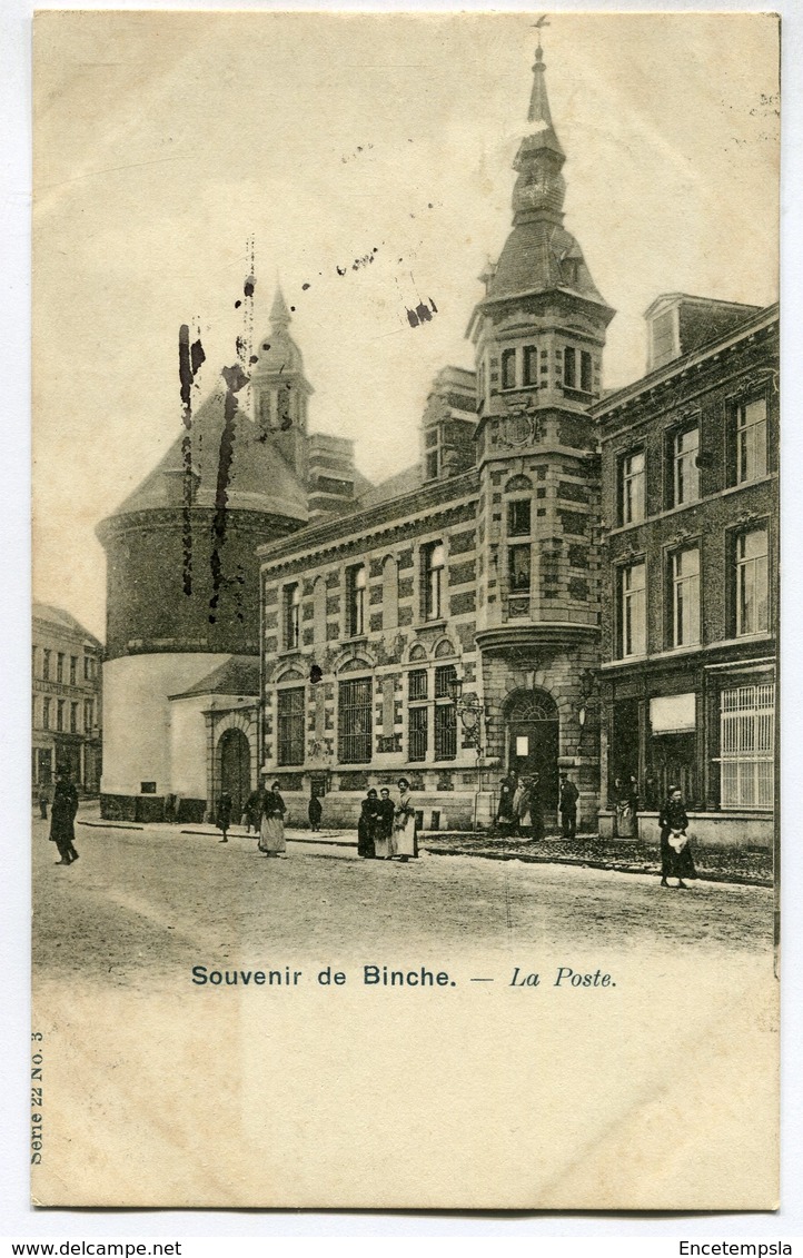 CPA - Carte Postale - Belgique - Binche - Souvenir de Binche - La Poste ( DD7251)