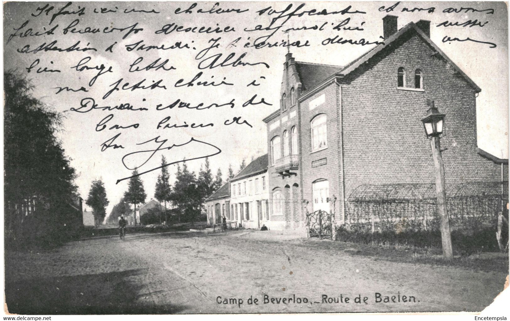 CPA - Carte postale Belgique-camp de Beverloo Route de Baelen  1911  VM52493