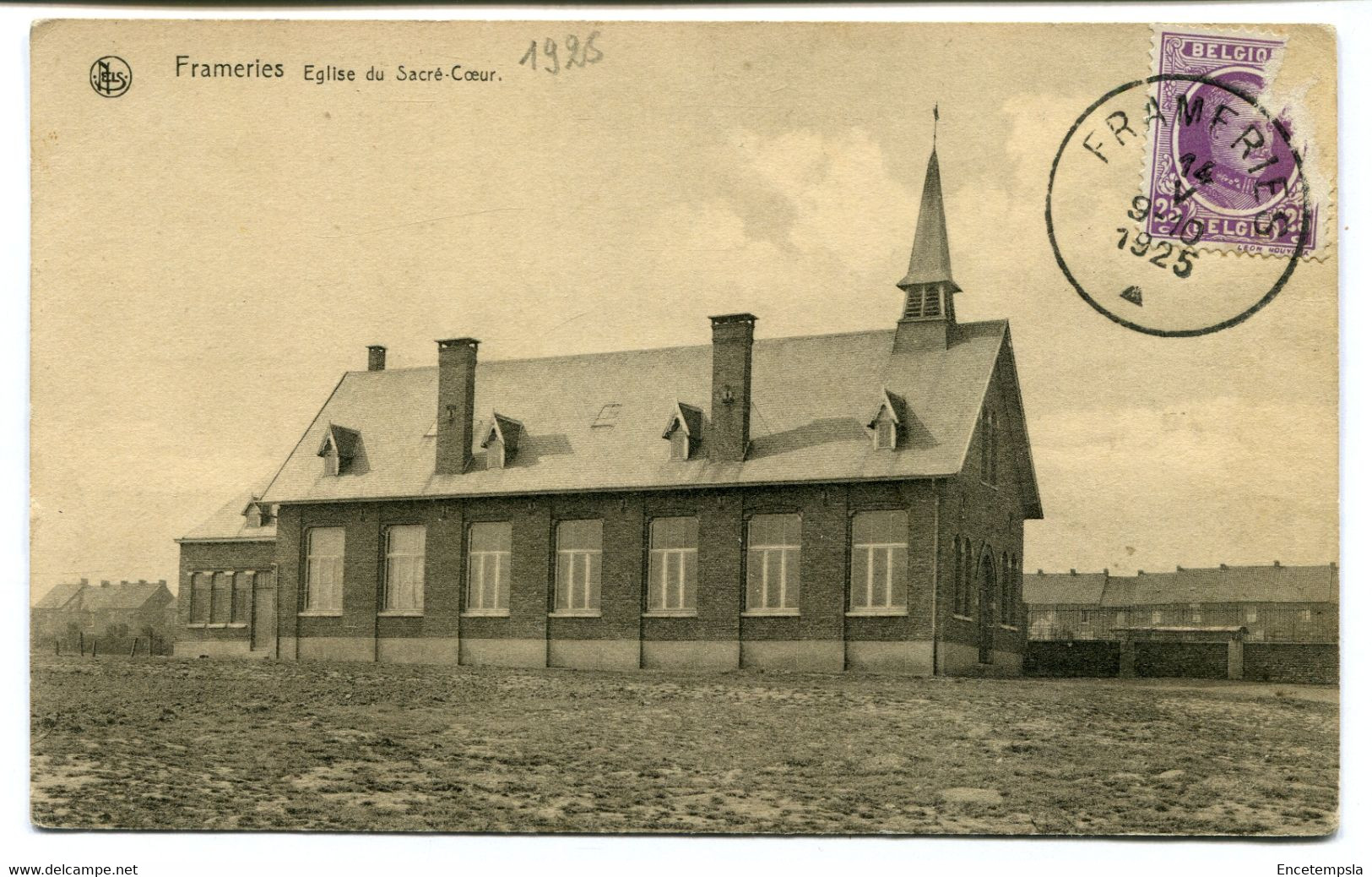 CPA Carte Postale - Belgique - Frameries - Eglise du Sacré Coeur - 1925  (DG14968)