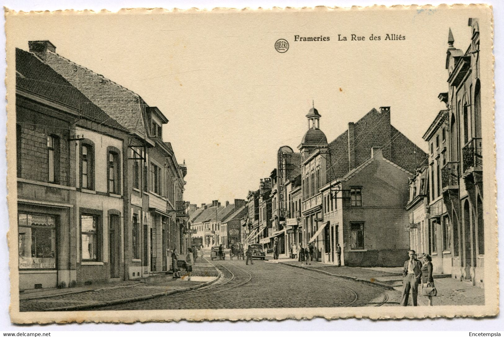 CPA Carte Postale - Belgique - Frameries - La Rue des Alliés (DG15001)