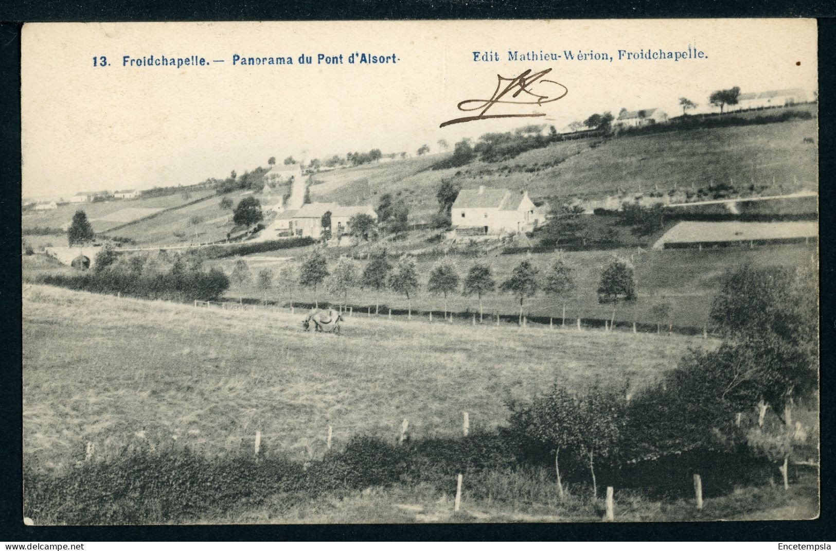 CPA - Carte Postale - Belgique - Froidchapelle - Panorama du Pont d'Alsort - 1908  (CP22619OK)