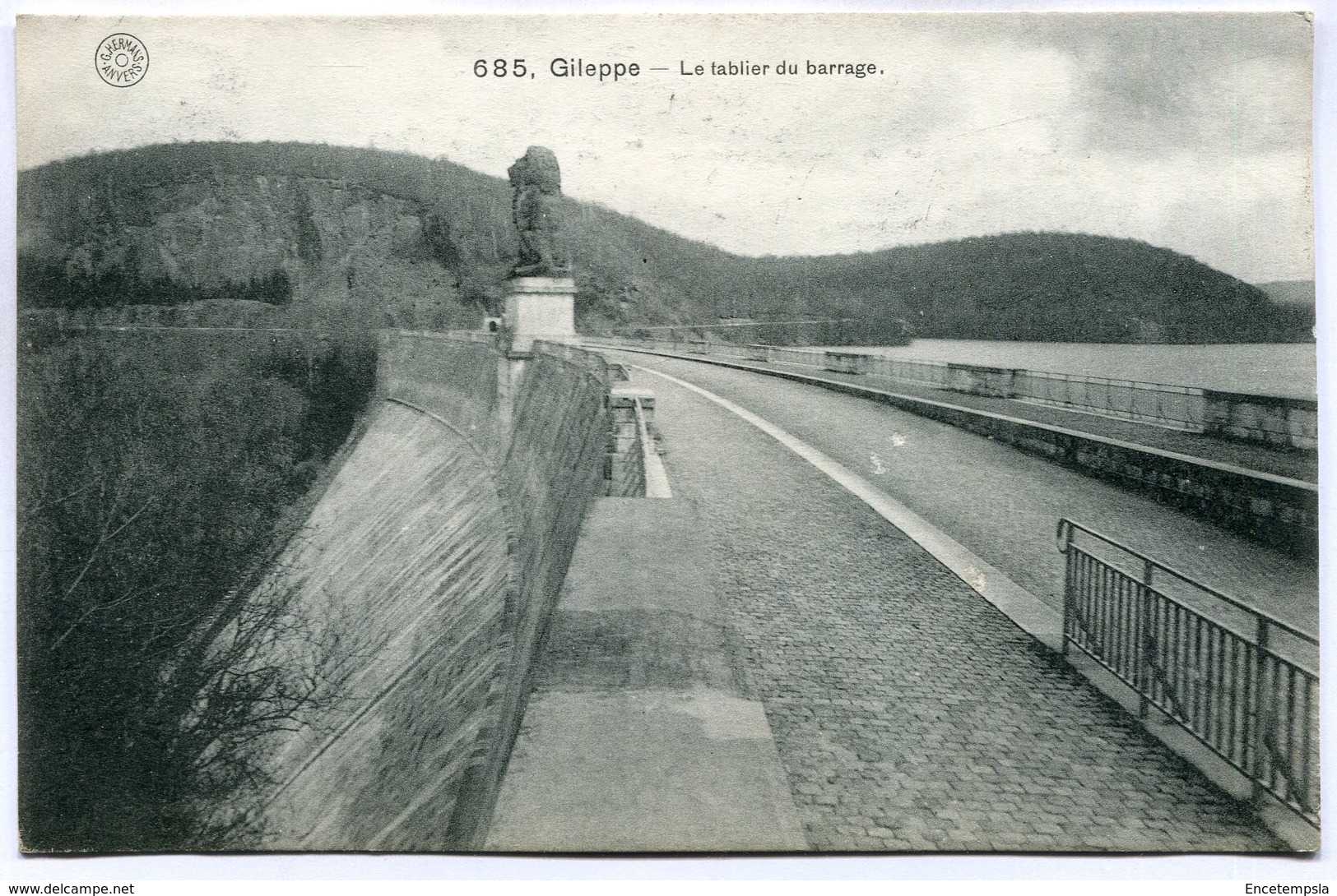 CPA - Carte Postale - Belgique - Gileppe - Le Tablier du Barrage - 1913 (M7403)