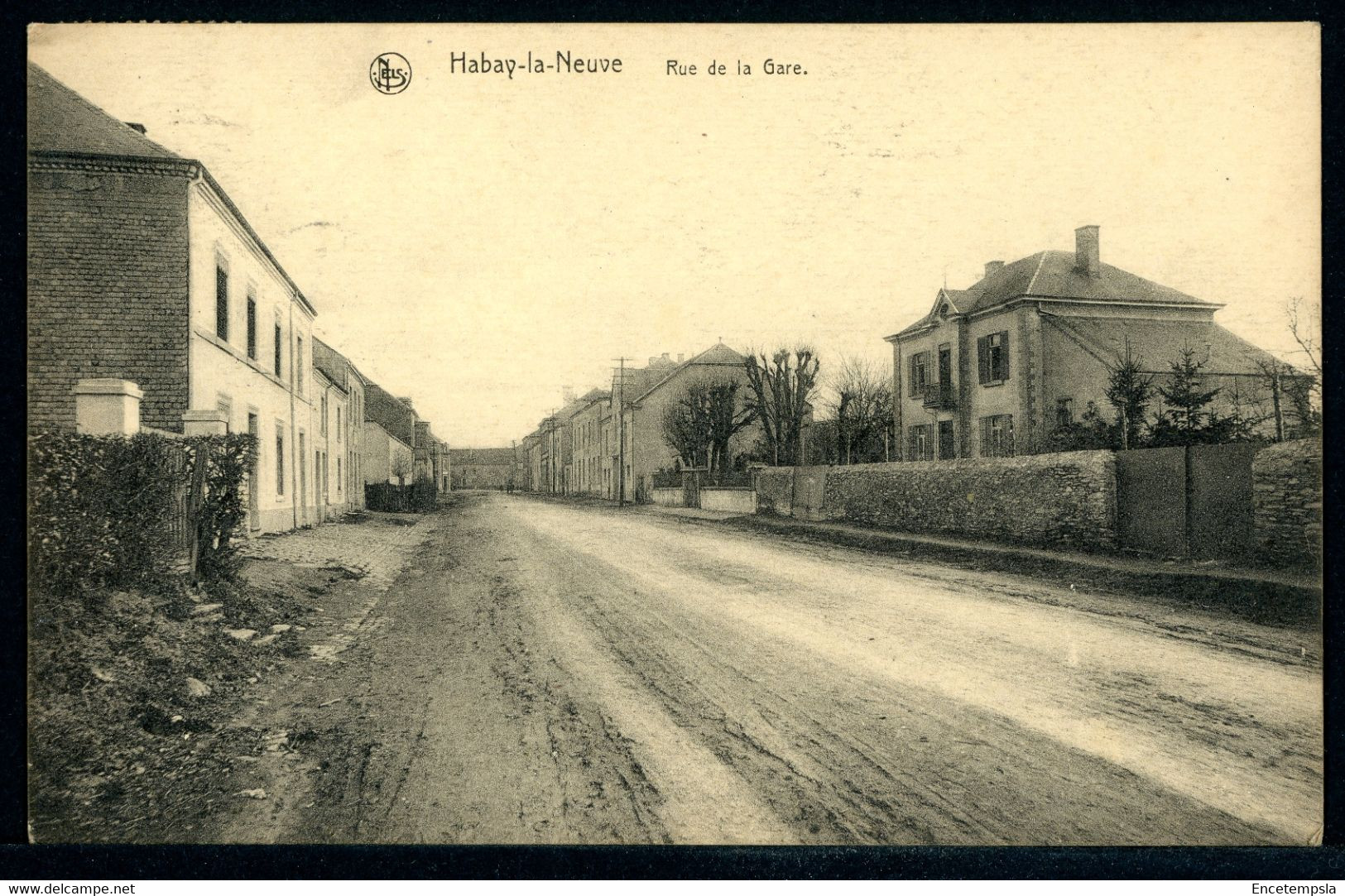 CPA - Carte Postale - Belgique - Habay la Neuve - Rue de la Gare - 1924 (CP19267OK+)