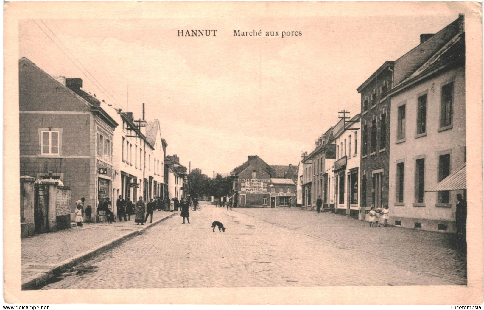 CPA   Carte postale Belgique Hannut  Marché aux Porcs VM66510ok