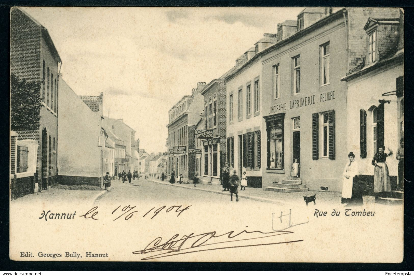 CPA - Carte Postale - Belgique - Hannut - Rue du Tombeu - 1904 (CP20476OK)