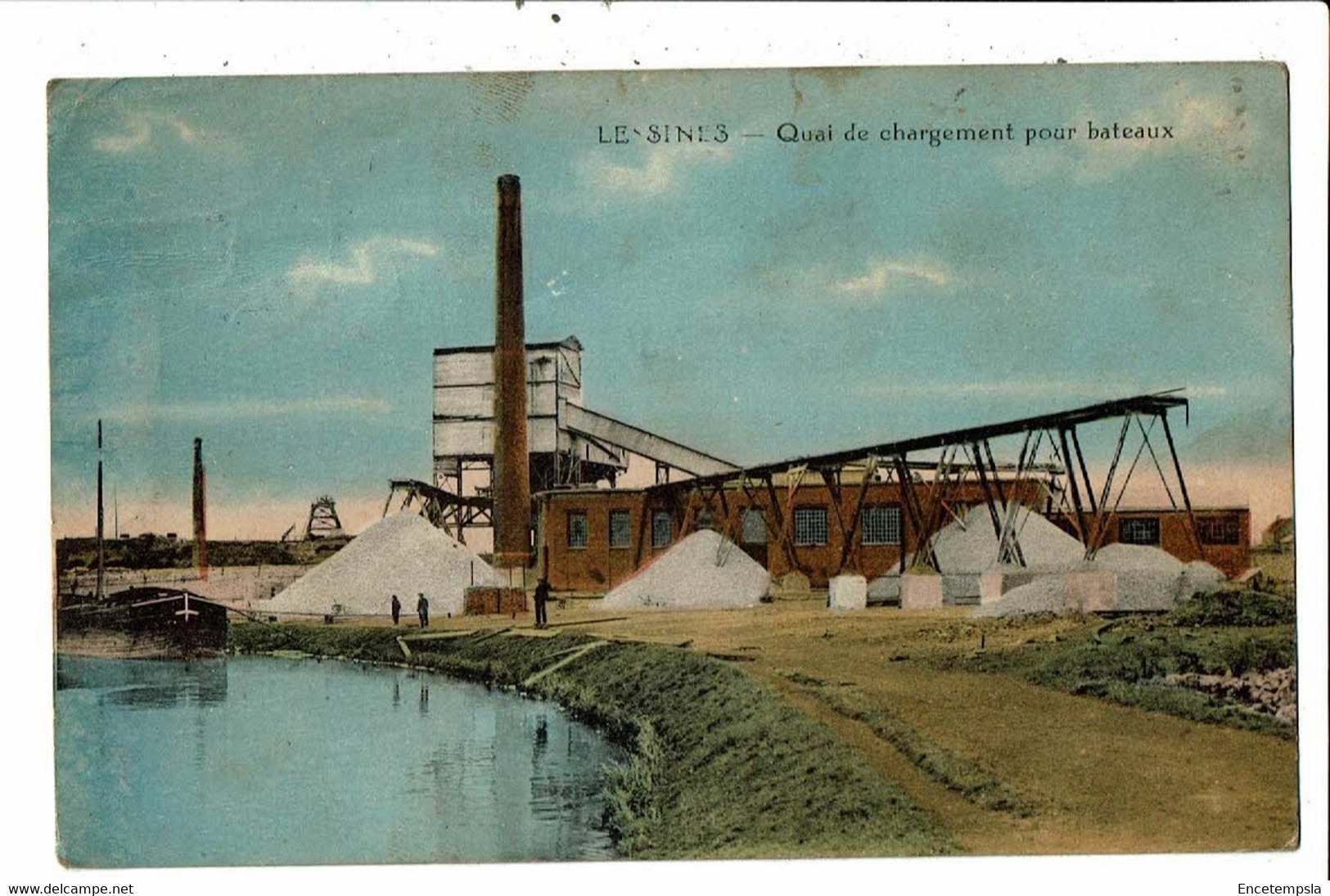 CPA-Carte Postale-Belgique-Lessines Quai de chargement pour bateaux -1921-VM21667dg