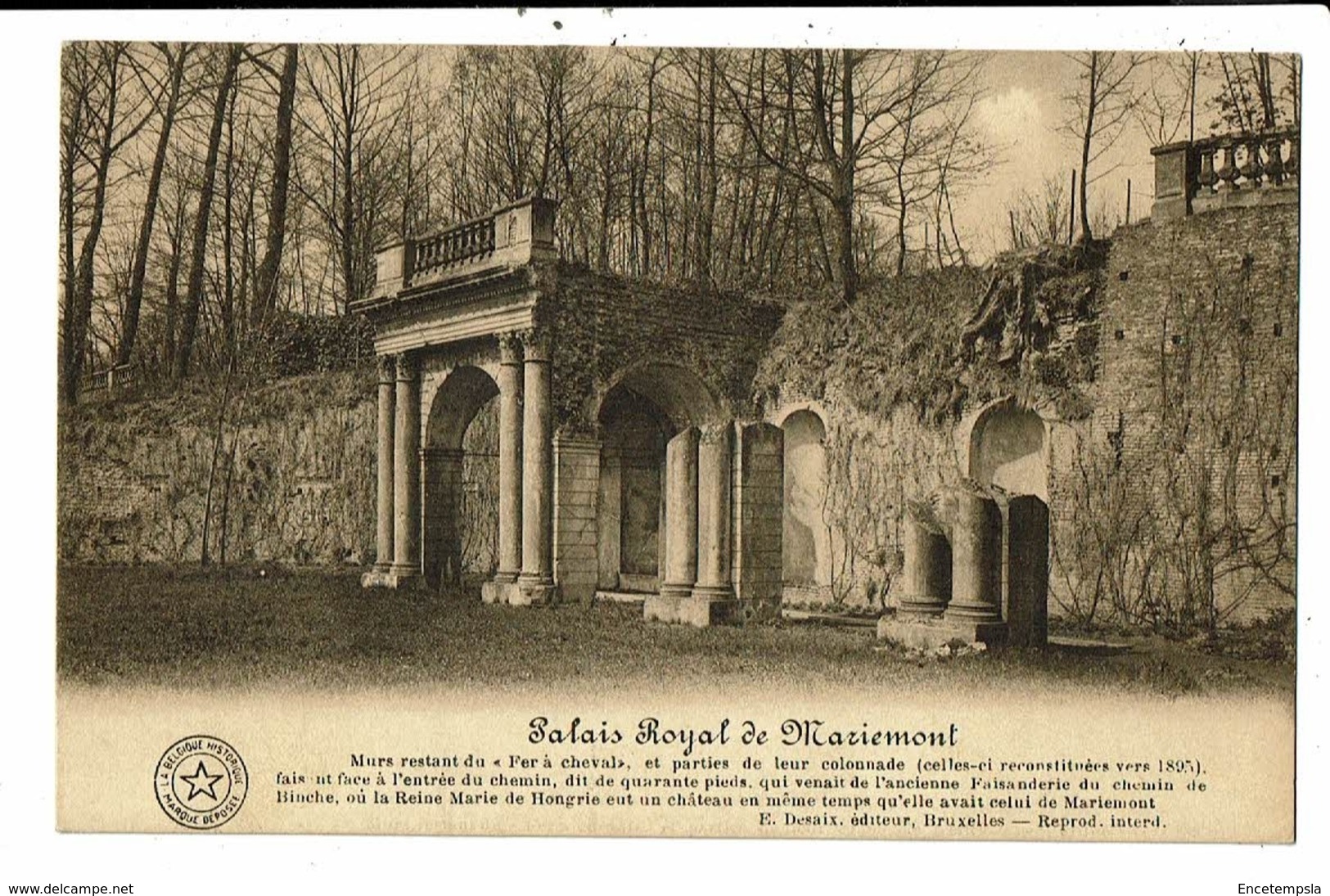 CPA-Carte Postale-Belgique Morlanwelz- Palais Royal - Reste du "Fer à Cheval"  -VM8424