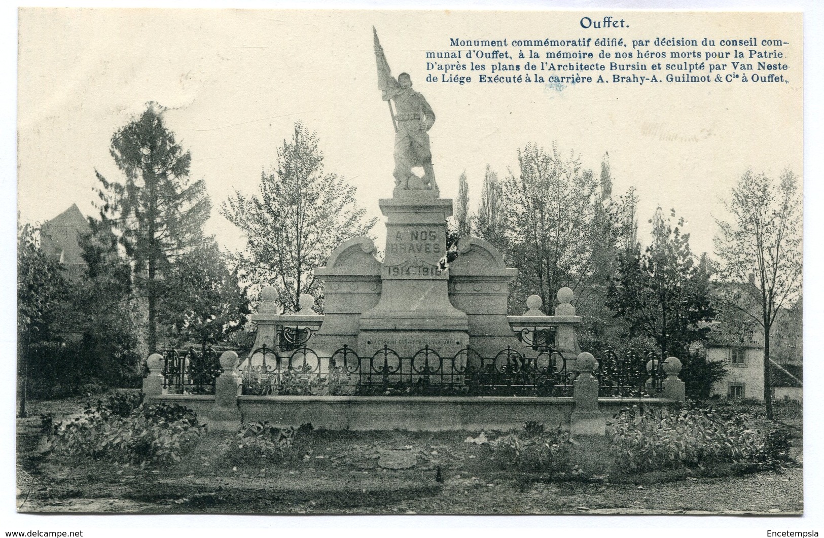 CPA - Carte Postale - Belgique - Ouffet - Monument Commémoratif - 1921 (M7754)