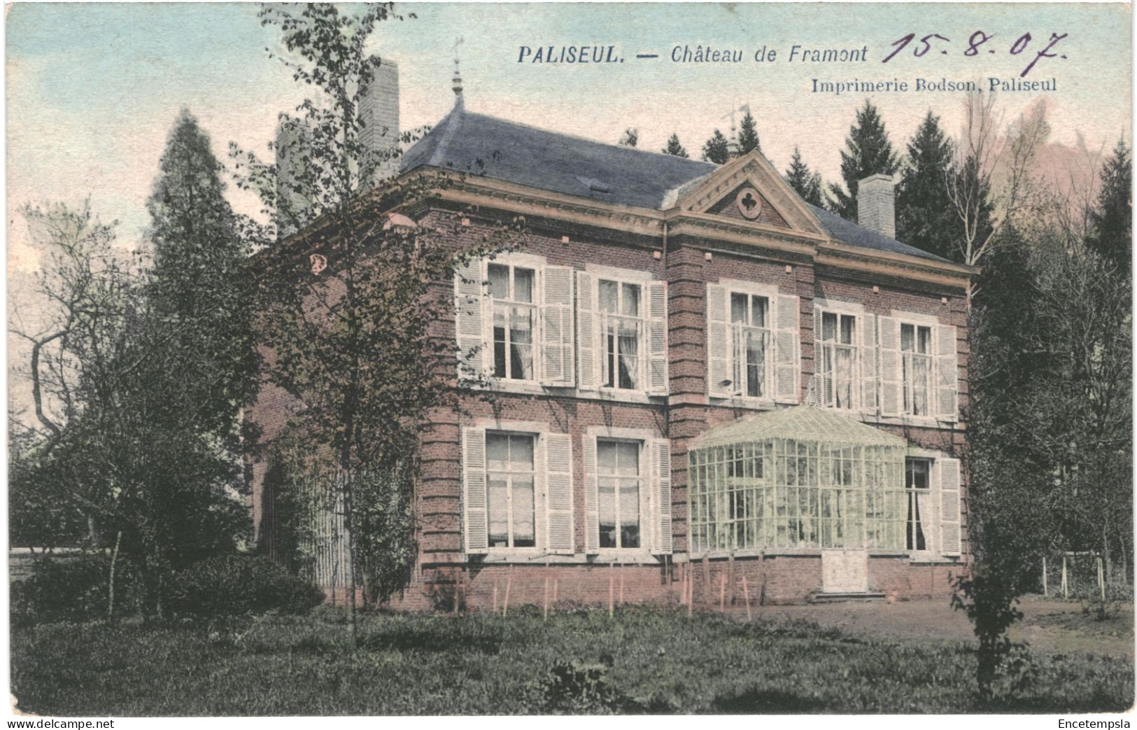 CPA  Carte postale Belgique Paliseul Château de Framont 1907 VM69608ok