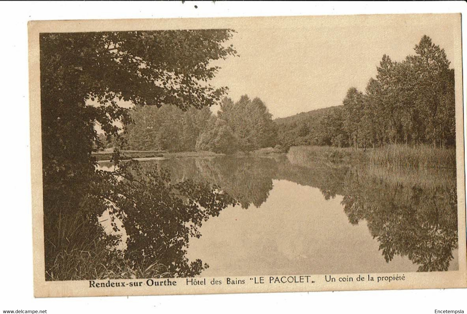 CPA Carte Postale Belgique-Rendeux sur Ourthe Hôtel des Bains un coin de la Propriété  VM25866d