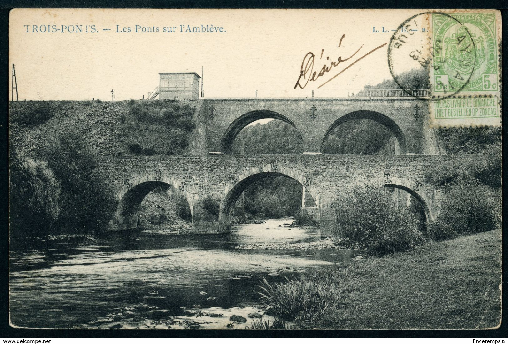 CPA - Carte Postale - Belgique - Trois-Ponts - Les Ponts sur l'Amblève - 1909 (CP20346)