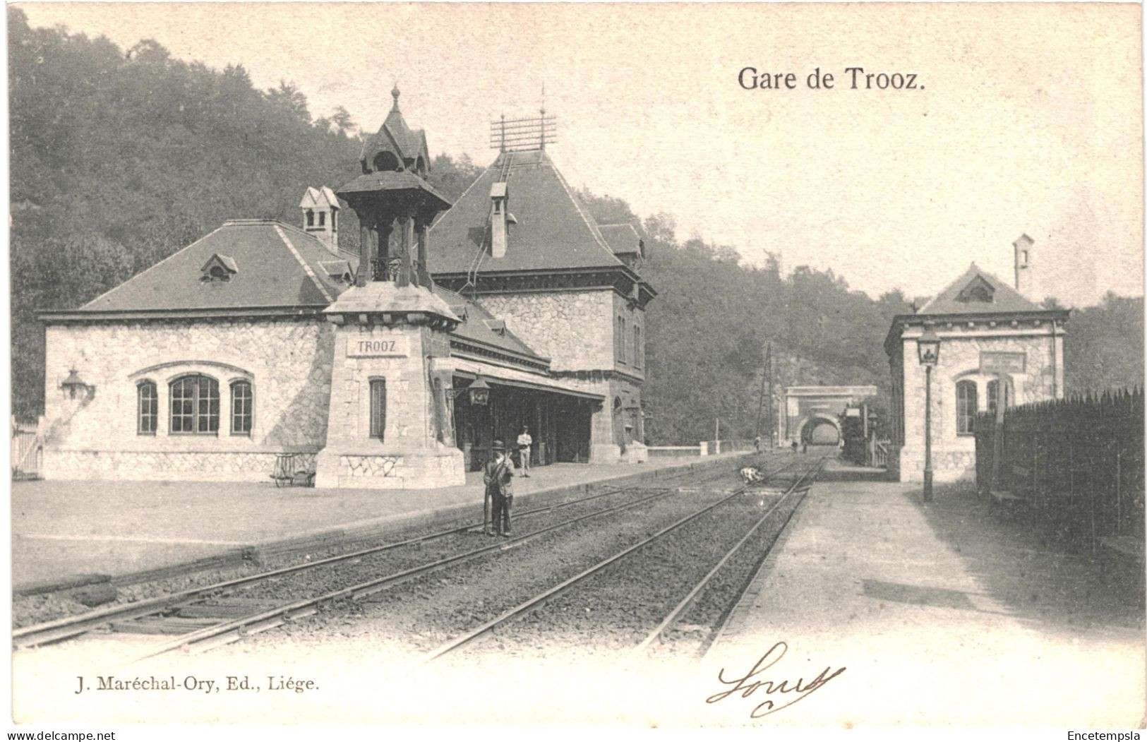 CPA Carte Postale Belgique  Trooz La Gare 1906 VM76067ok