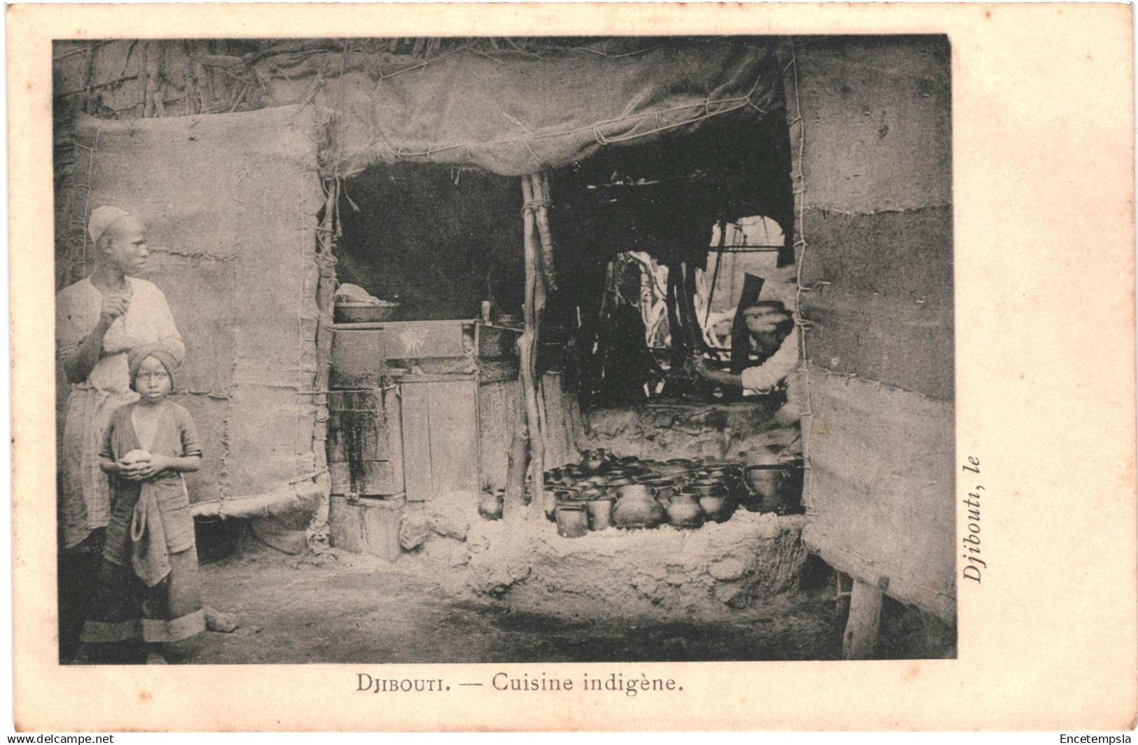 CPA  Carte Postale  Djibouti   Djibouti  Cuisine indigène début 1900 VM87141ok