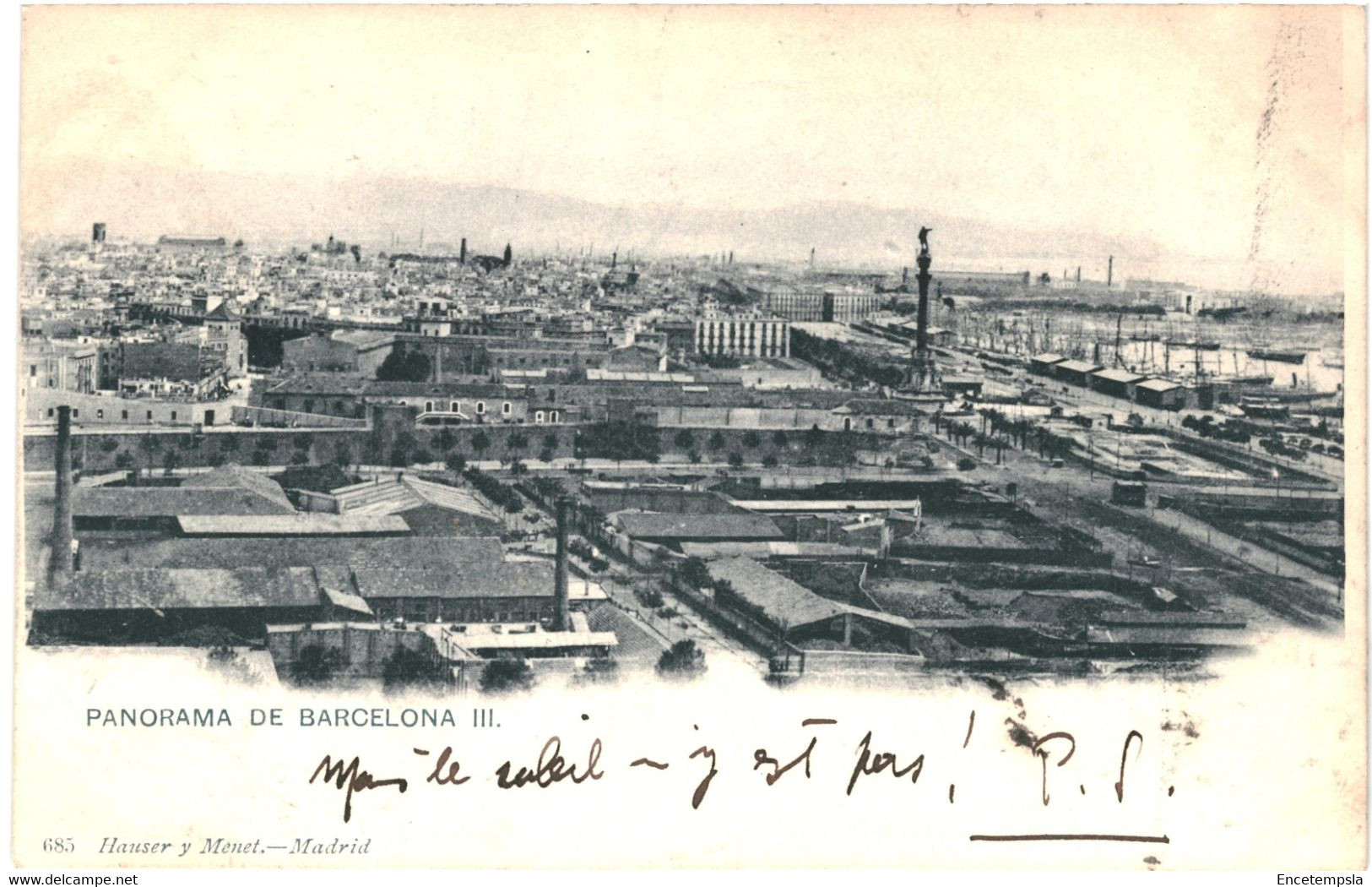 CPA-Carte Postale Espagne  Barcelona Panorama Barcelona III début 1900 VM54626