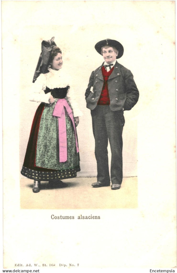 CPA Carte postale France Alsace Costumes alsaciens   début 1900 VM81036