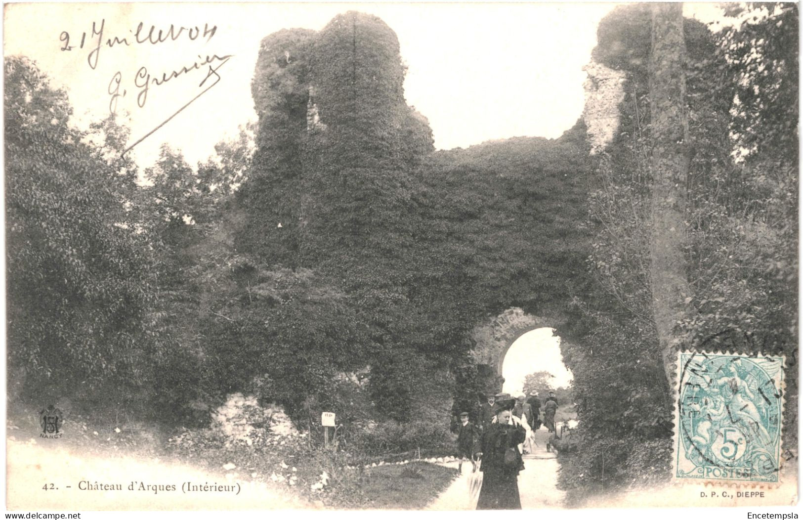 CPA Carte postale France Arques Château Intérieur 1904 VM67859