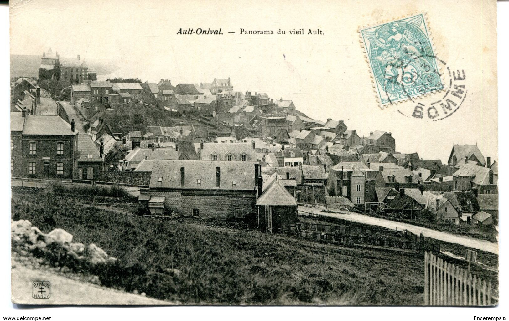 CPA - Carte Postale - France - Ault - Onival - Panorama du Vieil Ault - 1906 ( MO17975)