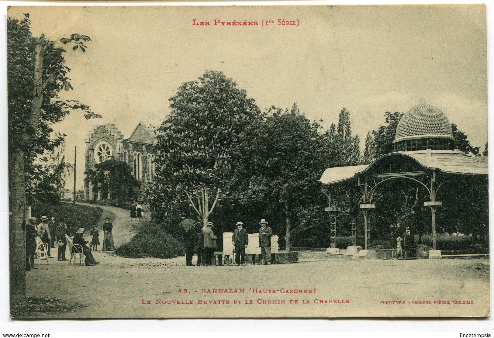 CPA - Carte Postale - France - Barbazan - La Nouvelle Buvette et le Chemin de la Chapelle - 1914 (I9674)