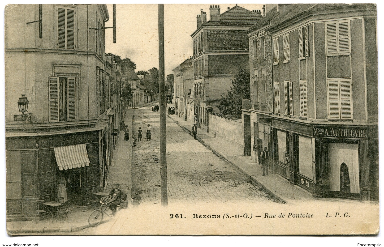 CPA - Carte Postale - France - Bezons - Rue de Pontoise - 1917 ( I11674)