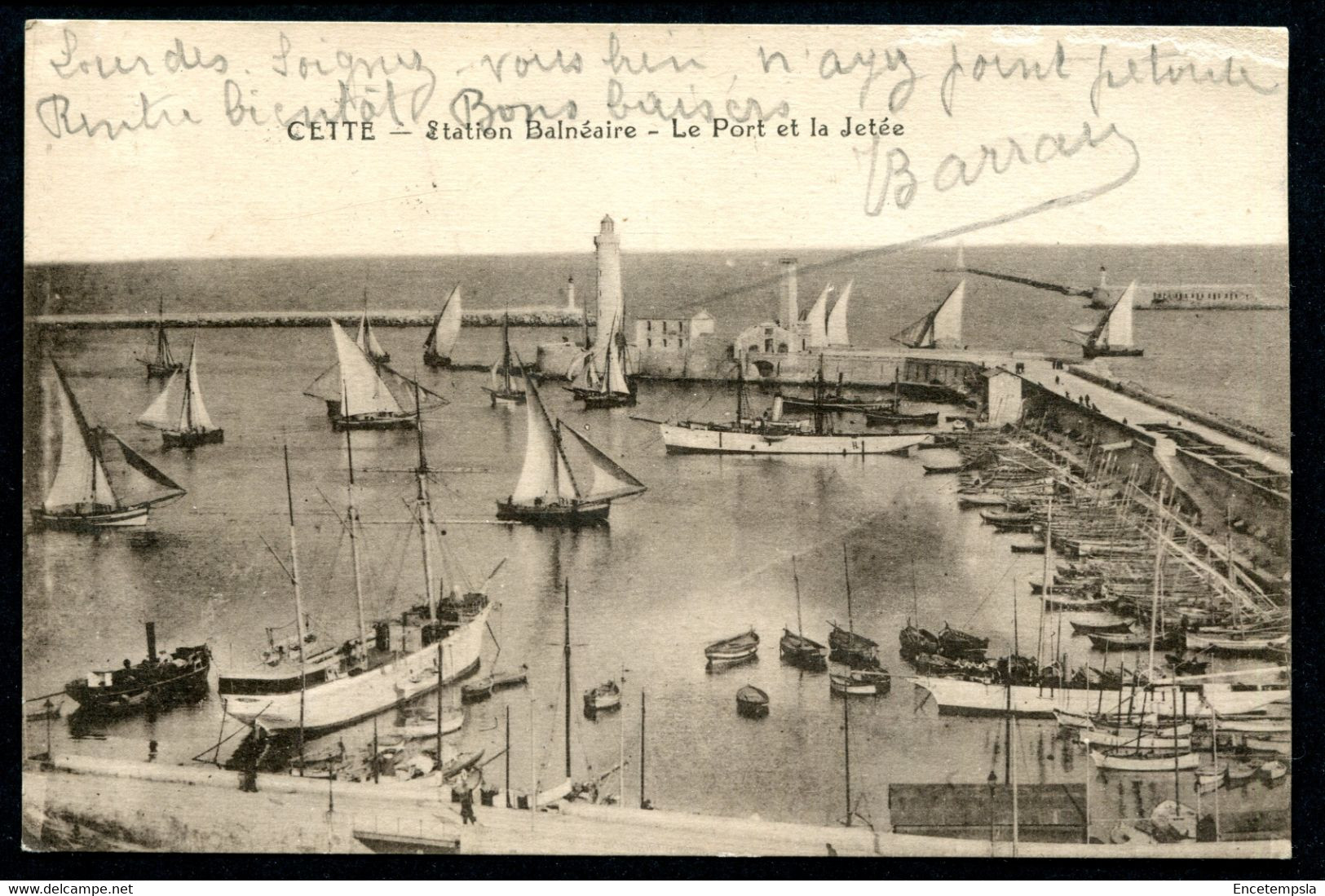 CPA - Carte Postale - France - Cette - Sète - Station Balnéaire - Le Port et la Jetée (CP18750)