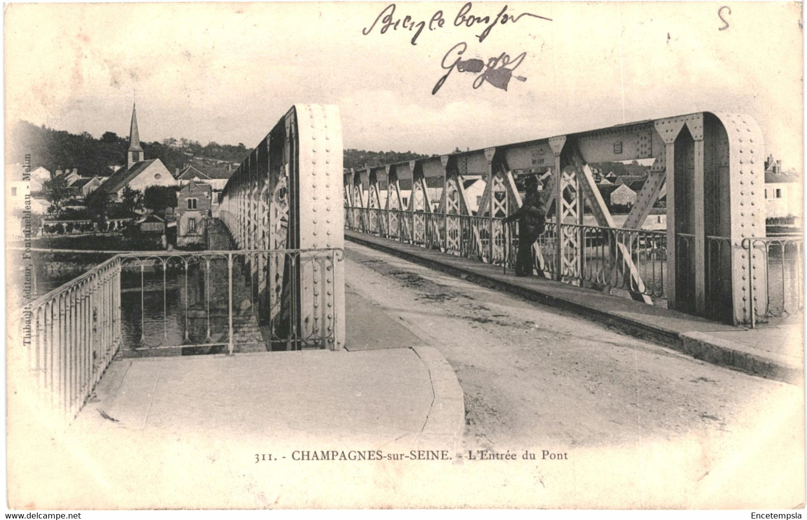 CPA-Carte postale France  Champagne-sur-Seine L'entrée du Pont 1905   VM52866