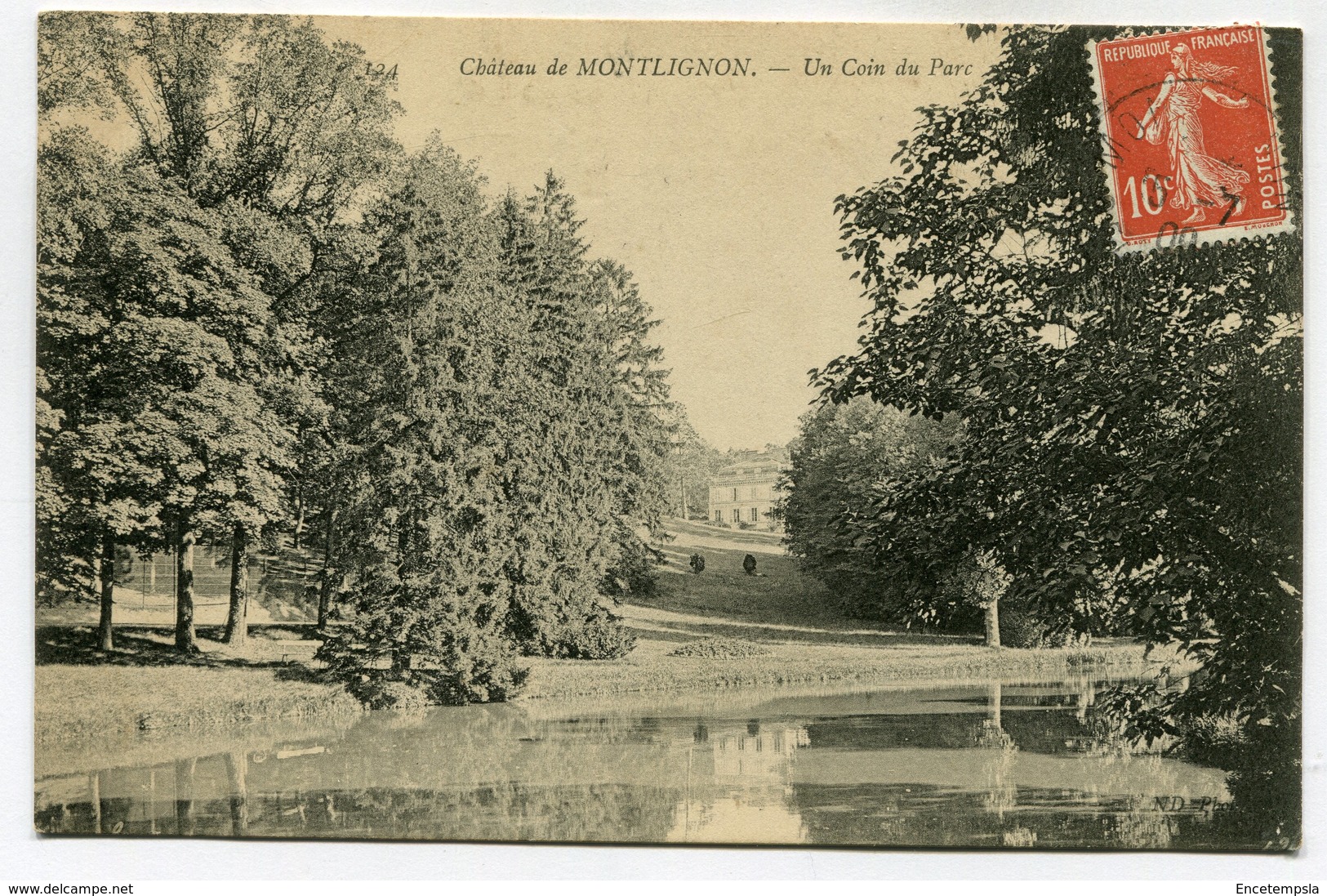 CPA - Carte Postale - France - Château de Montlignon - Un Coin du Parc - 1909 ( CP5332 )