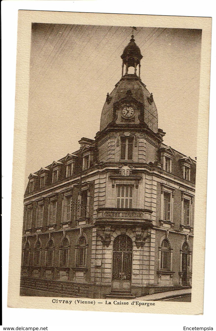 CPA - Carte Postale - France - Civray-La Caisse d'Epargne - S3205