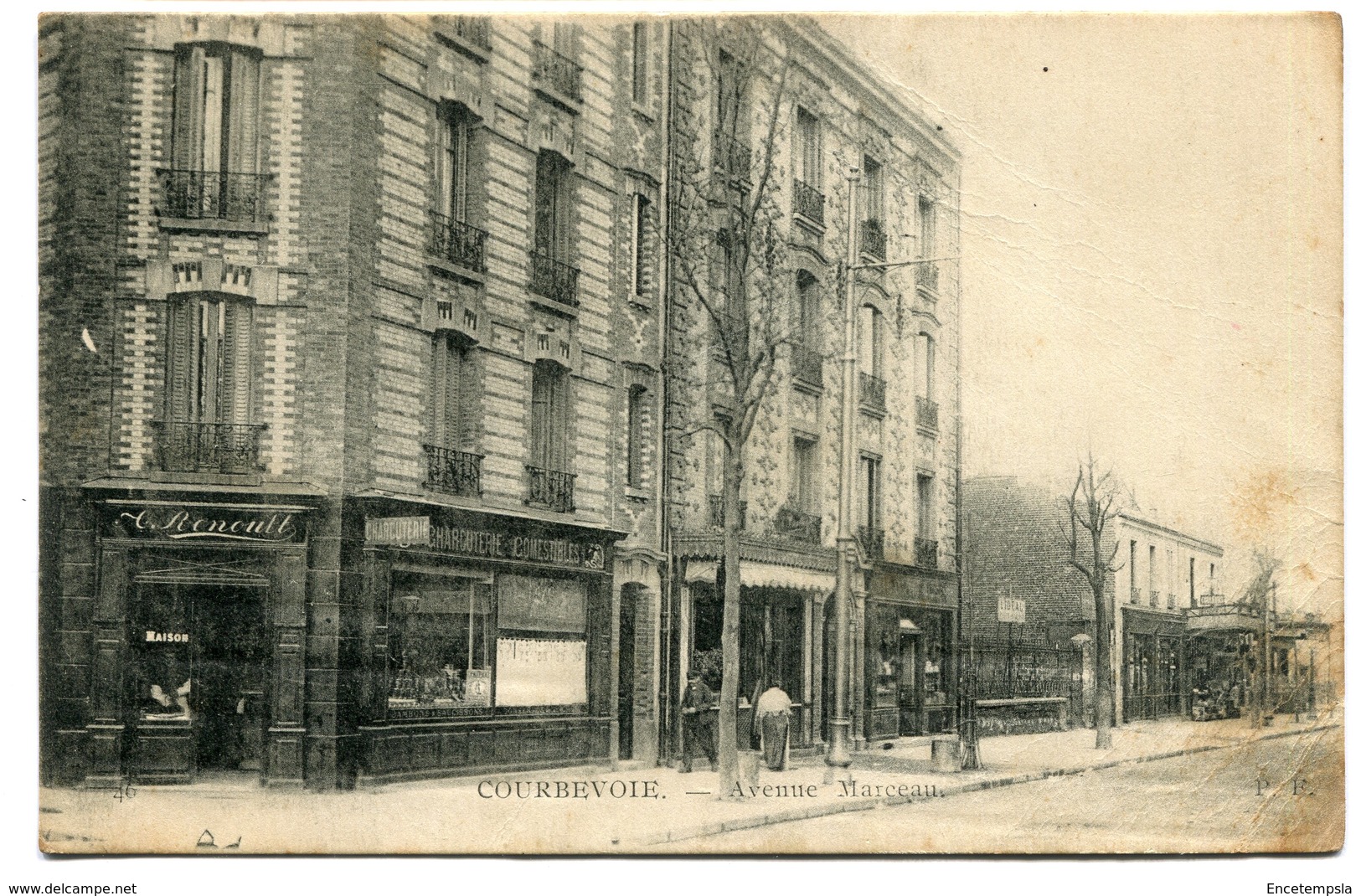 CPA - Carte Postale - France - Courbevoie - Avenue Marceau - 1918 ( I10840)